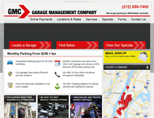 Tablet Screenshot of gmcparking.com